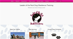 Desktop Screenshot of leaderofthepackdogtraining.org